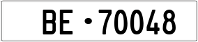 Trailer License Plate